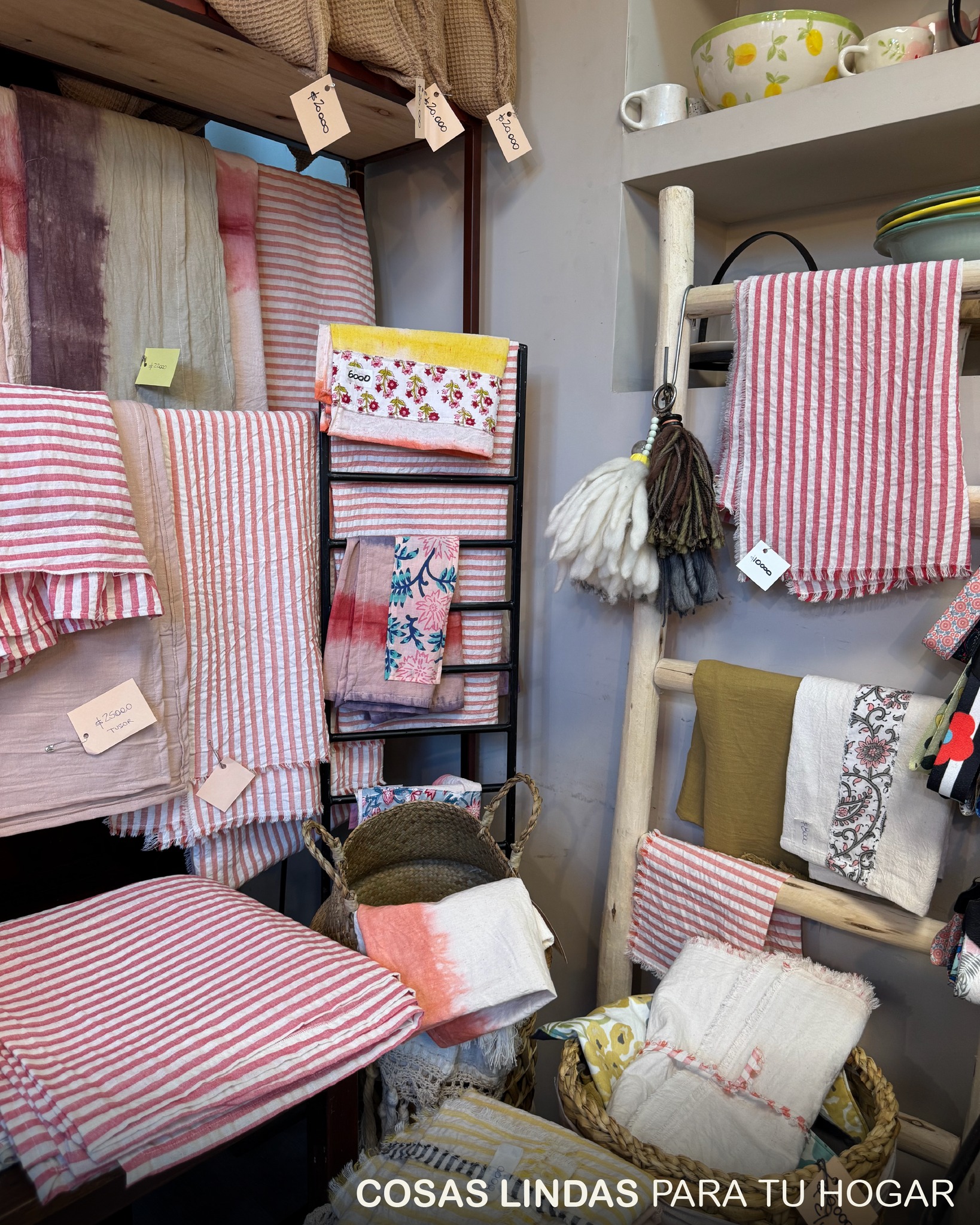 Vista del espacio decorado